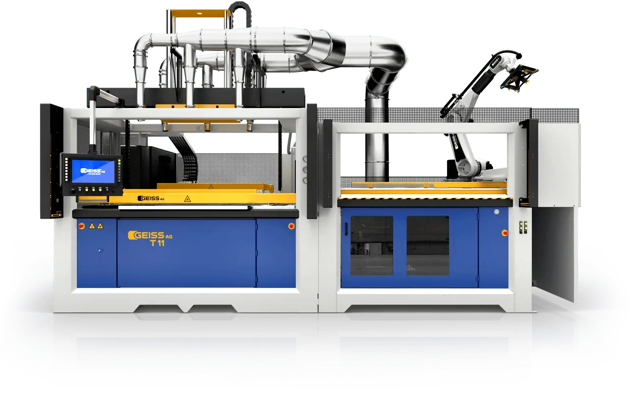 GEISS T11 Thermoformmaschine mit interaktiven Hotspots